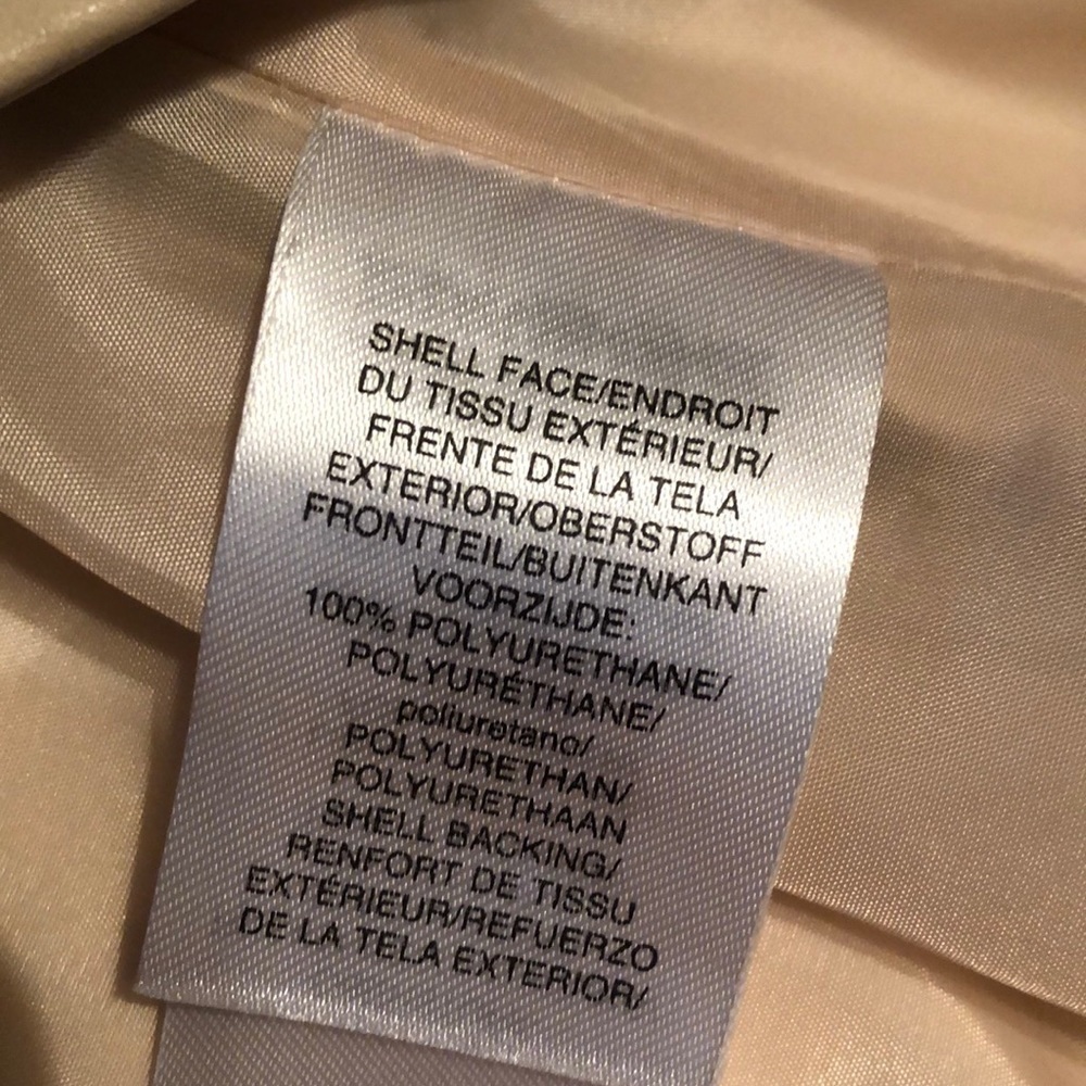 Dnky (nwot)faux leather jacket, light tan, xs - Picture 11 of 11